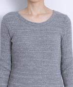 【在庫限りで終了】ガラガラテレコ　クルーネック