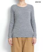 【在庫限りで終了】ガラガラテレコ　クルーネック