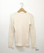 【在庫限りで終了】ガラガラテレコ　クルーネック