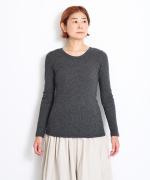 コットンテレコ　クルーネック