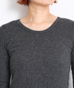 コットンテレコ　クルーネック