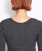 コットンテレコ　クルーネック