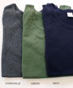 コットンテレコ　クルーネック