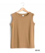 50/2ソフト天竺　ノースリーブトップス/タンクトップ