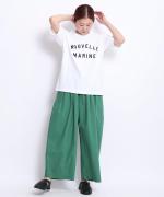 ドライコットン天竺 ロゴT