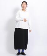 トロワ天竺　袖口フリル長袖