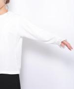 トロワ天竺　袖口フリル長袖