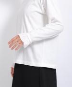 トロワ天竺　袖口フリル長袖