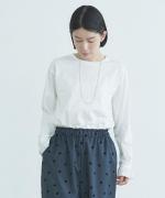 トロワ天竺　袖口フリル長袖