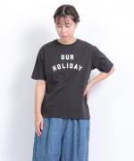 ドライコットン天竺　ロゴT(OUR HOLIDAY)