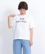 ドライコットン天竺　ロゴT(OUR HOLIDAY)