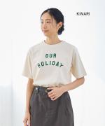 ドライコットン天竺　ロゴT(OUR HOLIDAY)