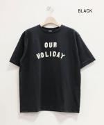 ドライコットン天竺　ロゴT(OUR HOLIDAY)