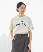 ドライコットン天竺　ロゴT(OUR HOLIDAY)
