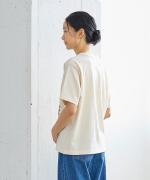 ドライコットン天竺　ボタニカル刺繍T