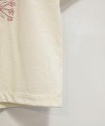 ドライコットン天竺　ボタニカル刺繍T