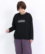 トロワ天竺 プレーンロンT　ロゴ