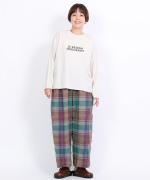 トロワ天竺 プレーンロンT　ロゴ