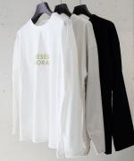 トロワ天竺 プレーンロンT　ロゴ