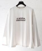 トロワ天竺 プレーンロンT　ロゴ