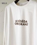 トロワ天竺 プレーンロンT　ロゴ