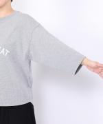 ドライコットン天竺　フットボールロゴT