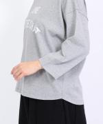 ドライコットン天竺　フットボールロゴT