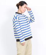 ヴァン天竺ボーダー　2wayカーディガン