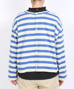 ヴァン天竺ボーダー　2wayカーディガン