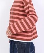 ヴァン天竺ボーダー　2wayカーディガン