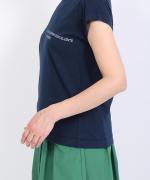 ふわふわ天竺プリント　フレンチスリーブ