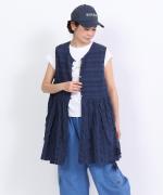 ふわふわ天竺プリント　フレンチスリーブ