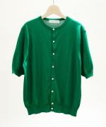 ハイツイストコットン　5分袖カーディガン
