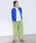 ハイツイストコットン　長袖カーディガン