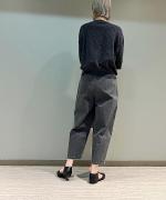 ドットジャガード　6分袖カーディガン