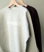 dailyコットン　ロゴニット(CHEMINEE)