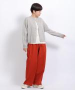 カラーメリノウール　カーディガン