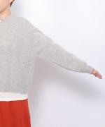 カラーメリノウール　カーディガン