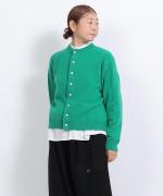 カラーメリノウール　カーディガン