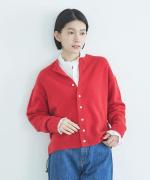 カラーメリノウール　カーディガン