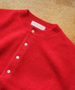 カラーメリノウール　カーディガン