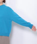 カラーメリノウール　重ね衿プルオーバー