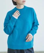 カラーメリノウール　重ね衿プルオーバー