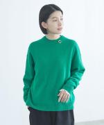 カラーメリノウール　重ね衿プルオーバー