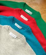 カラーメリノウール　重ね衿プルオーバー