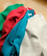 カラーメリノウール　重ね衿プルオーバー