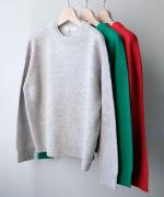 カラーメリノウール　重ね衿プルオーバー