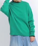 カラーメリノウール　重ね衿プルオーバー