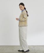 シアーモヘヤ チェック　カーディガン