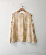 MARBLE PATTERN SLEEVELESS PULLOVER